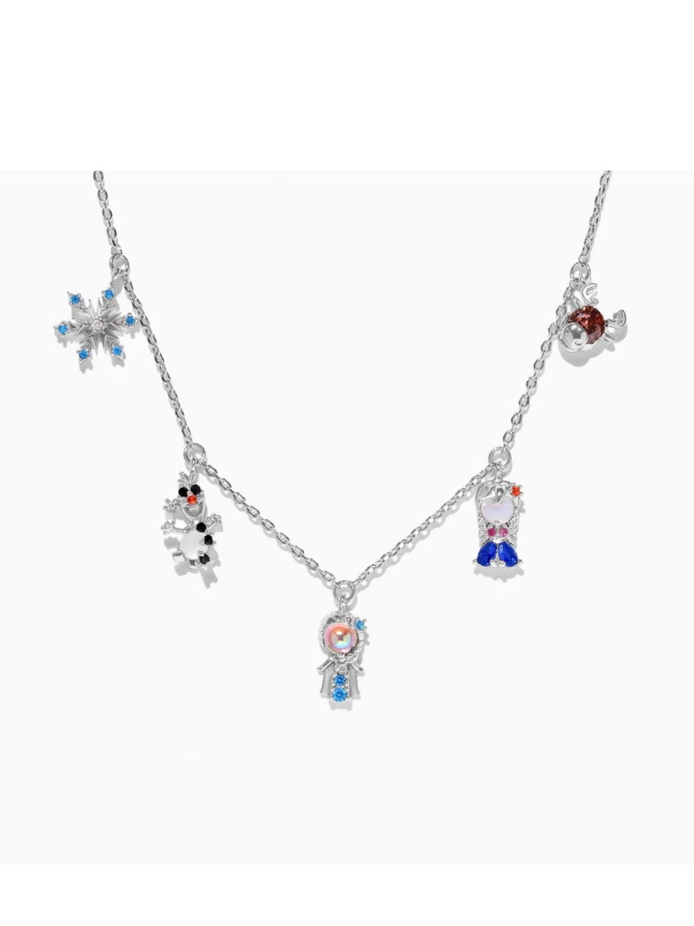 Girls Crew Silver-Tone Frozen Necklace.